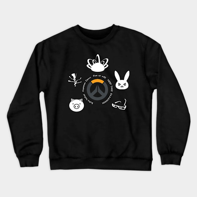 Overwatch Tanks Crewneck Sweatshirt by Vui